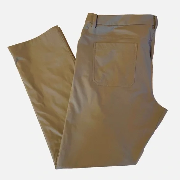 LULULEMON ‘ABC’ Anti Ball Crushing Classic-Fit Pants Brown Artifact Men’s 40 - Picture 9 of 13